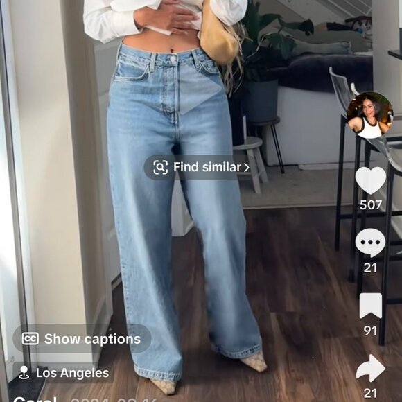 COS Column Jeans Light Blue Wash LIKE NEW! - Picture 12 of 17